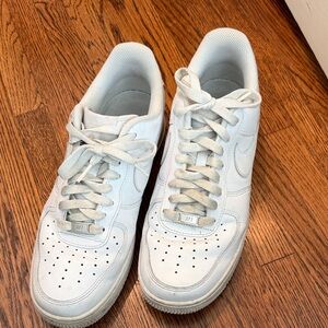 Nike White Low-Top Leather Sneakers